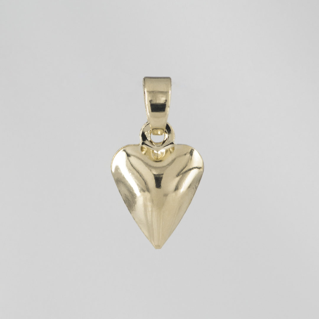 DIJE CORAZON LISO RELIEVE