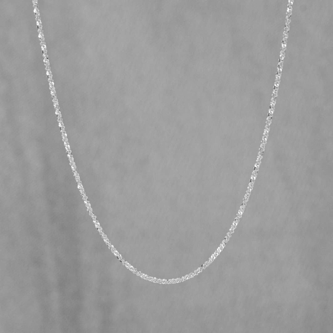 CADENA VENECIANA ESPIRAL DIAMANTADA 1.5MM-45CM