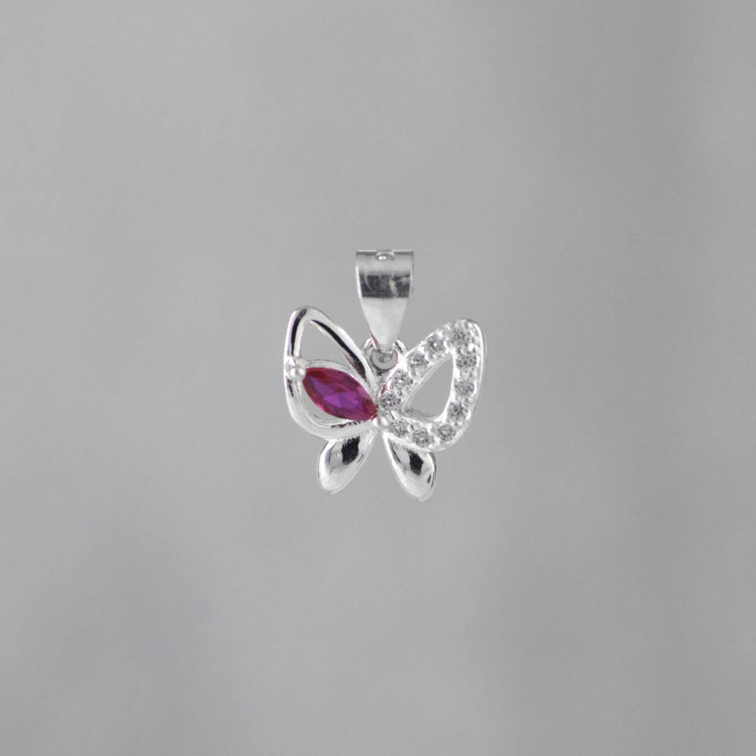 DIJE MARIPOSA MITAD CRISTAL