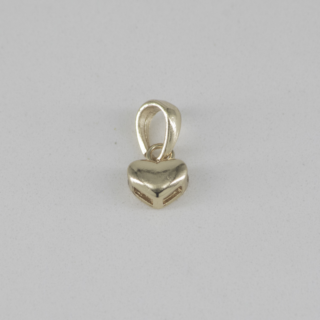 DIJE CORAZON LISO RELIEVE PEQUEÑO