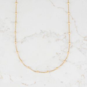 CADENA VENECIANA BOLITAS 2MM-45CM
